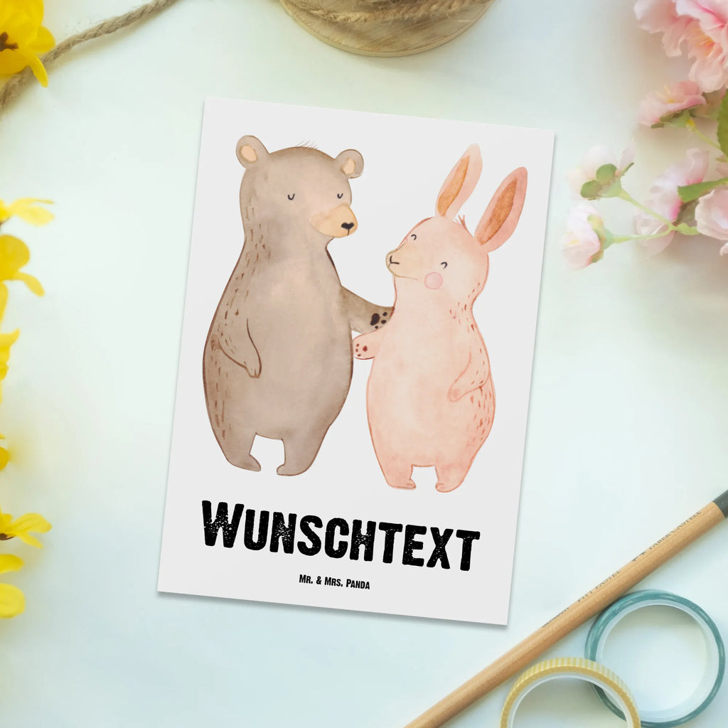 Personalisierte Postkarte Hase Beste Freundschaft der Welt Postkarte mit Namen, Postkarte bedrucken, Postkarte mit Wunschtext, Postkarte personalisierbar, Geschenkkarte mit Namen, Grußkarte mit Namen, Karte mit Namen, Einladung mit Namen, Ansichtskarte mit Namen, Geschenkkarte mit Wunschtext, Grußkarte mit Wunschtext, Karte mit Wunschtext, Einladung mit Wunschtext, Ansichtskarte mit Wunschtext, für, Dankeschön, Geschenk, Schenken, Geburtstag, Geburtstagsgeschenk, Geschenkidee, Danke, Bedanken, Mitbringsel, Freude machen, Geschenktipp, Freundschaft, Freunde, Freunde fürs Leben, best friends, Freundin, Freund, Clique, Kumpel, bae, bff