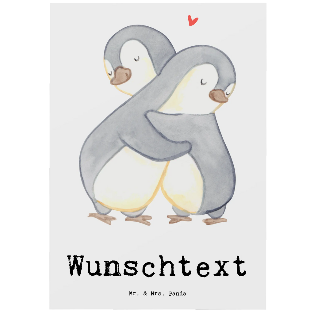 Personalisierte Postkarte Pinguin Beste Halbschwester der Welt Postkarte mit Namen, Postkarte bedrucken, Postkarte mit Wunschtext, Postkarte personalisierbar, Geschenkkarte mit Namen, Grußkarte mit Namen, Karte mit Namen, Einladung mit Namen, Ansichtskarte mit Namen, Geschenkkarte mit Wunschtext, Grußkarte mit Wunschtext, Karte mit Wunschtext, Einladung mit Wunschtext, Ansichtskarte mit Wunschtext, für, Dankeschön, Geschenk, Schenken, Geburtstag, Geburtstagsgeschenk, Geschenkidee, Danke, Bedanken, Mitbringsel, Freude machen, Geschenktipp, Halbschwester, Stiefschwester, Stiefgeschwister, Schwestern, Schwester, Geschwister, Schwesterherz, Sister, Familie, Kleinigkeit, Beste, Tochter, Liebe, Kinder