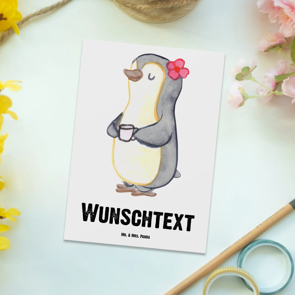 Personalisierte Postkarte Pinguin Beste Stiefmutter der Welt Postkarte mit Namen, Postkarte bedrucken, Postkarte mit Wunschtext, Postkarte personalisierbar, Geschenkkarte mit Namen, Grußkarte mit Namen, Karte mit Namen, Einladung mit Namen, Ansichtskarte mit Namen, Geschenkkarte mit Wunschtext, Grußkarte mit Wunschtext, Karte mit Wunschtext, Einladung mit Wunschtext, Ansichtskarte mit Wunschtext, für, Dankeschön, Geschenk, Schenken, Geburtstag, Geburtstagsgeschenk, Geschenkidee, Danke, Bedanken, Mitbringsel, Freude machen, Geschenktipp, Stiefmutter, Stief Mutter, Stiefmama, Mami, Mutter, Muttertag, Mutti, Mama, Tochter, Sohn, Beste