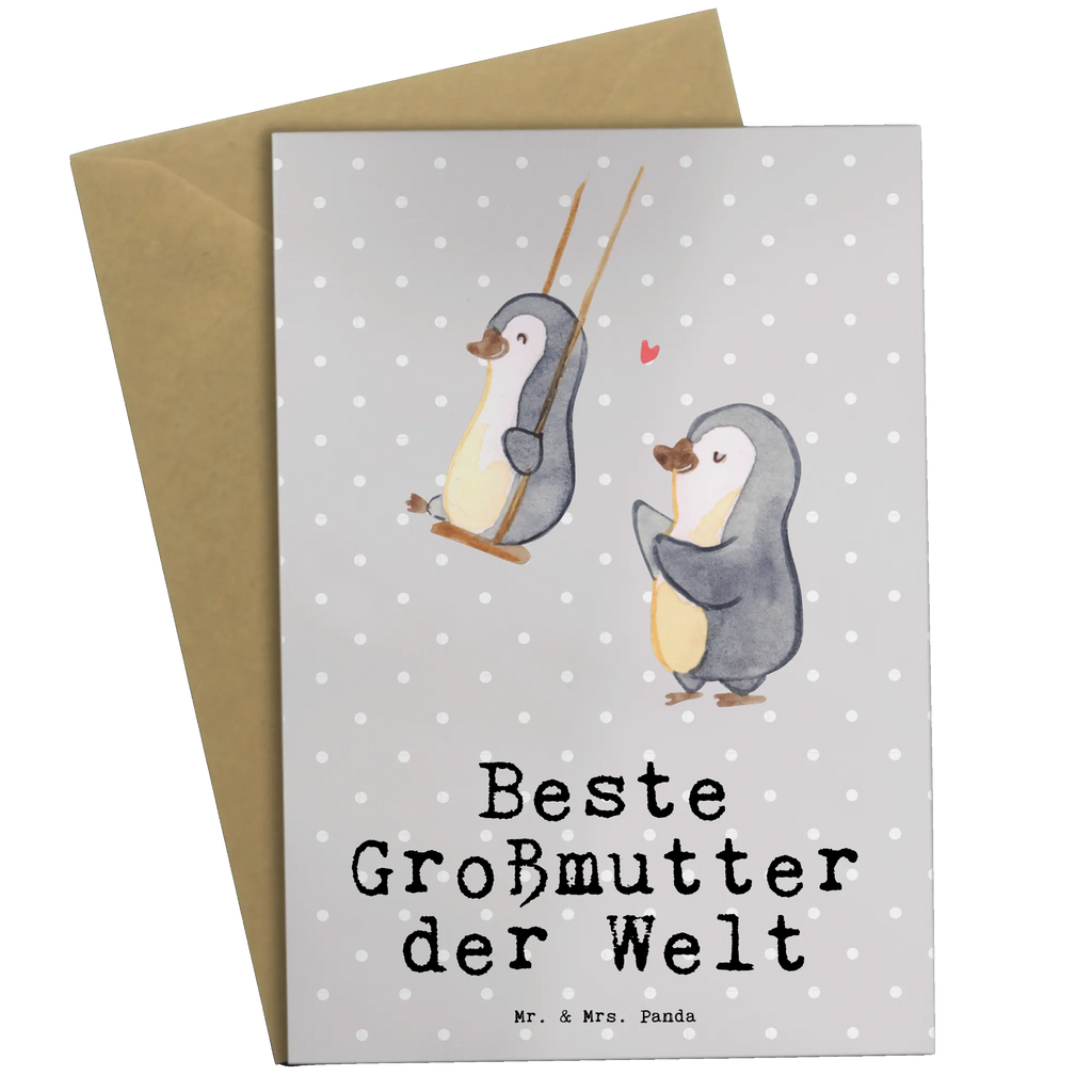 Grußkarte Pinguin Beste Großmutter der Welt Grußkarte, Klappkarte, Einladungskarte, Glückwunschkarte, Hochzeitskarte, Geburtstagskarte, Karte, Ansichtskarten, für, Dankeschön, Geschenk, Schenken, Geburtstag, Geburtstagsgeschenk, Geschenkidee, Danke, Bedanken, Mitbringsel, Freude machen, Geschenktipp, Großmutter, Omi, Oma, Oma geworden, Grosseltern