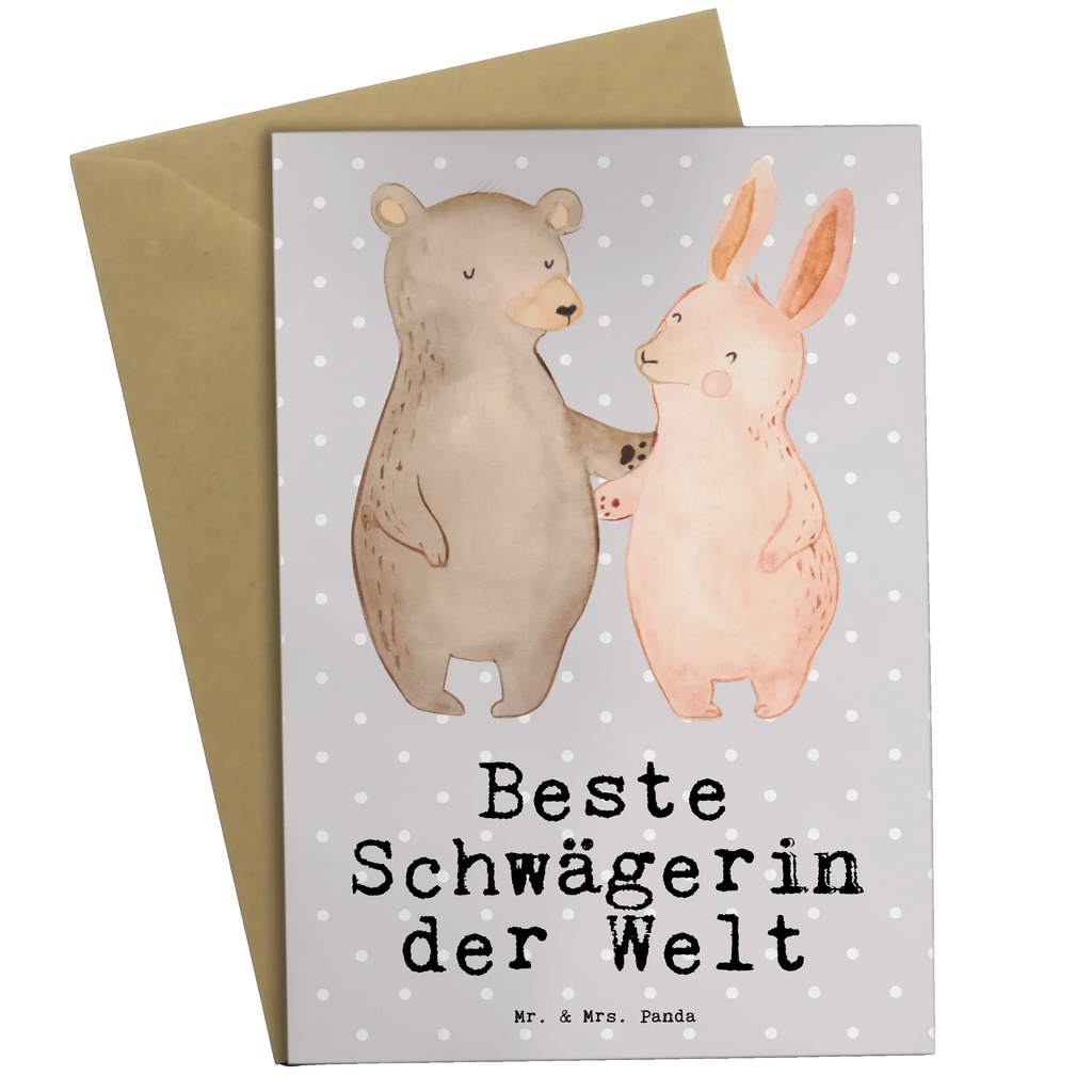 Grußkarte Hase Beste Schwägerin der Welt Grußkarte, Klappkarte, Einladungskarte, Glückwunschkarte, Hochzeitskarte, Geburtstagskarte, Karte, Ansichtskarten, für, Dankeschön, Geschenk, Schenken, Geburtstag, Geburtstagsgeschenk, Geschenkidee, Danke, Bedanken, Mitbringsel, Freude machen, Geschenktipp, Schwägerin, Schwähgerin, Schwippschwägerin, Familie, Verwandtschaft, angeheiratet, Frau, Ehemann, Schwester, Ehefrau, Bruder, Partner