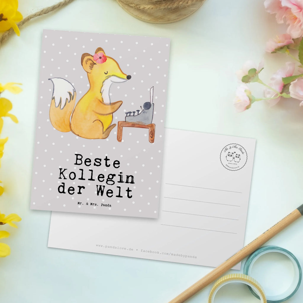 Postkarte Fuchs Beste Kollegin der Welt Postkarte, Karte, Geschenkkarte, Grußkarte, Einladung, Ansichtskarte, Geburtstagskarte, Einladungskarte, Dankeskarte, Ansichtskarten, Einladung Geburtstag, Einladungskarten Geburtstag, für, Dankeschön, Geschenk, Schenken, Geburtstag, Geburtstagsgeschenk, Geschenkidee, Danke, Bedanken, Mitbringsel, Freude machen, Geschenktipp, Arbeitskollegin, Kollegin, Freundin, Büro, Abschiedsgeschenk, Ruhestand, Arbeit, Mitarbeiterin, Berufsgenossin, Beruf