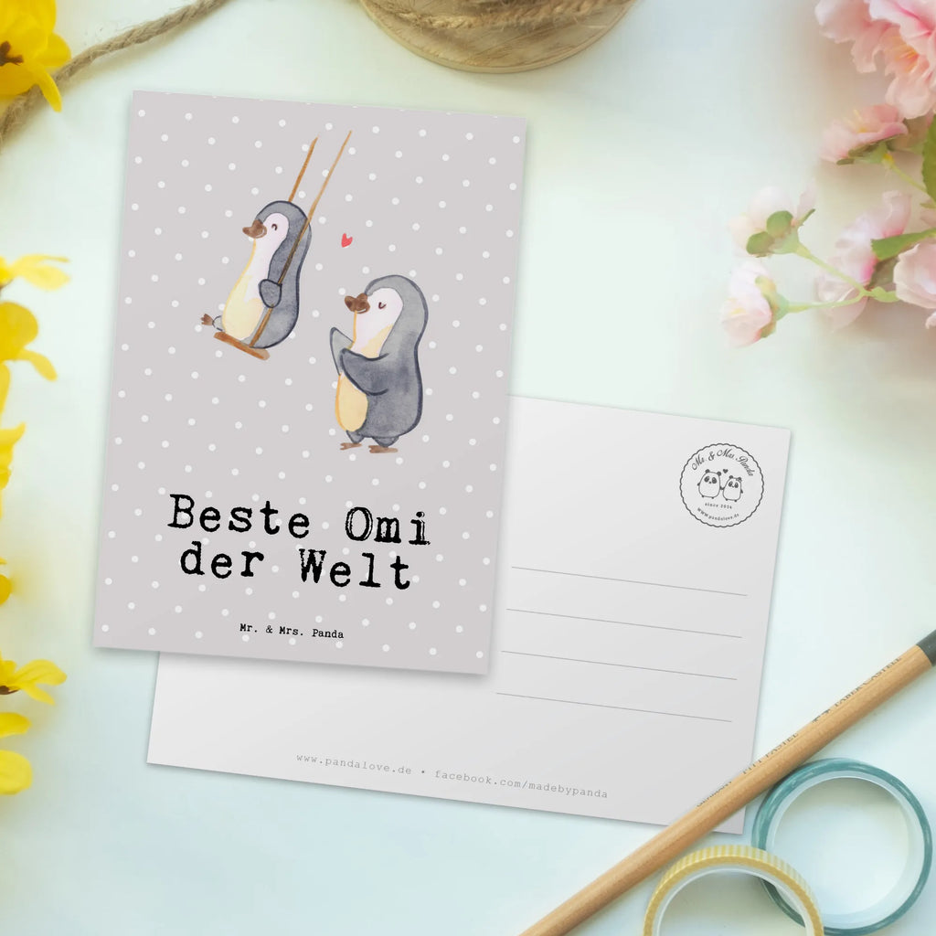 Postkarte Pinguin Beste Omi der Welt Postkarte, Karte, Geschenkkarte, Grußkarte, Einladung, Ansichtskarte, Geburtstagskarte, Einladungskarte, Dankeskarte, Ansichtskarten, Einladung Geburtstag, Einladungskarten Geburtstag, für, Dankeschön, Geschenk, Schenken, Geburtstag, Geburtstagsgeschenk, Geschenkidee, Danke, Bedanken, Mitbringsel, Freude machen, Geschenktipp, Großmutter, Oma, Omi, Großpapa, Großmama, Enkel, Enkelin, Enkelkind, Kleinigkeit, Ommi, Omma, Bester