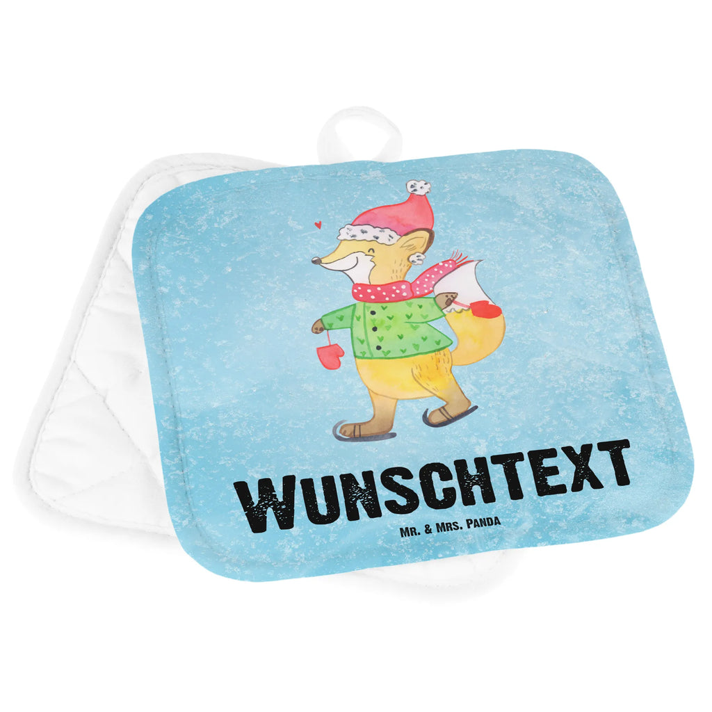 Personalisierte Topflappen Fuchs  Schlittschuhe Topflappen personalisiert, Personalisierte Topfuntersetzer, Personalisierter Ofenhandschuh, Topflappen Set personalisiert, Topflappen mit Namen, Namensaufdruck, Winter, Weihnachten, Weihnachtsdeko, Nikolaus, Advent, Heiligabend, Wintermotiv, Weihnachtsmann, Weihnachtstage, Weihnachtsbaum, Tannenbaum, Weihnachtszeit