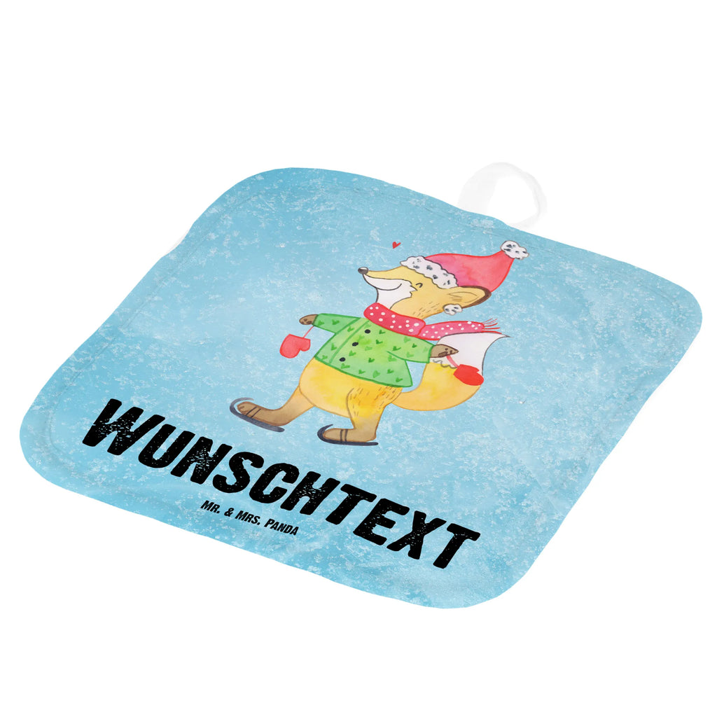 Personalisierte Topflappen Fuchs  Schlittschuhe Topflappen personalisiert, Personalisierte Topfuntersetzer, Personalisierter Ofenhandschuh, Topflappen Set personalisiert, Topflappen mit Namen, Namensaufdruck, Winter, Weihnachten, Weihnachtsdeko, Nikolaus, Advent, Heiligabend, Wintermotiv, Weihnachtsmann, Weihnachtstage, Weihnachtsbaum, Tannenbaum, Weihnachtszeit