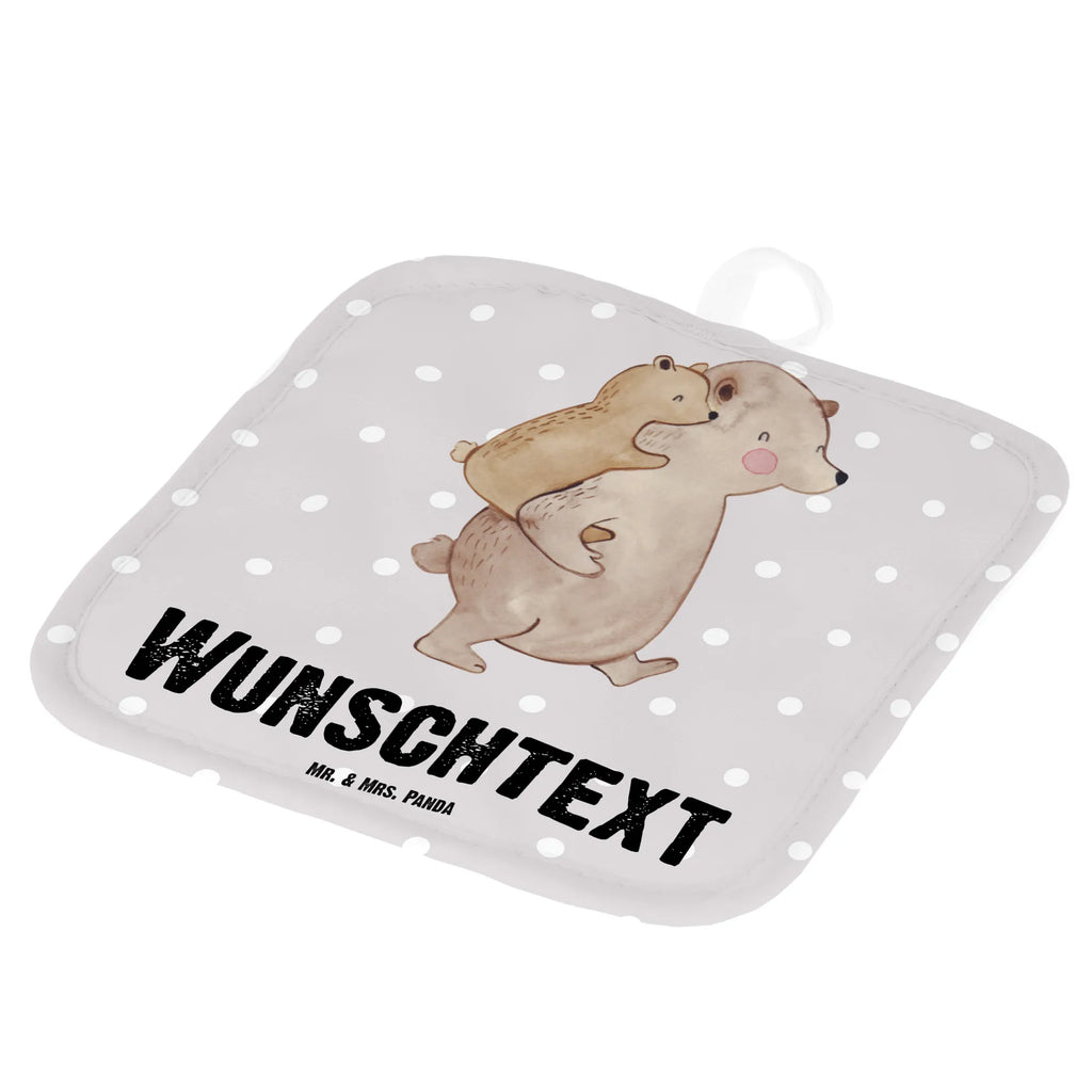 Personalisierte Topflappen Papa Bär Topflappen personalisiert, Personalisierte Topfuntersetzer, Personalisierter Ofenhandschuh, Topflappen Set personalisiert, Topflappen mit Namen, Namensaufdruck, Familie, Vatertag, Muttertag, Bruder, Schwester, Mama, Papa, Oma, Opa, Geschenk, Vater, Papi, Vati, Onkel, Geburtstag