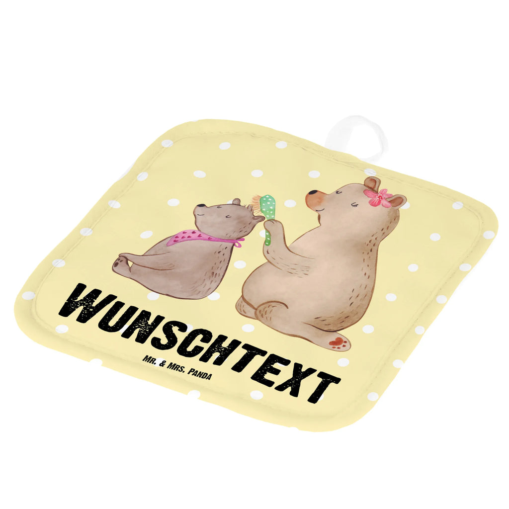 Personalisierte Topflappen Bär mit Kind Topflappen personalisiert, Personalisierte Topfuntersetzer, Personalisierter Ofenhandschuh, Topflappen Set personalisiert, Topflappen mit Namen, Namensaufdruck, Familie, Vatertag, Muttertag, Bruder, Schwester, Mama, Papa, Oma, Opa, Geschenk, Mutti, Mutter