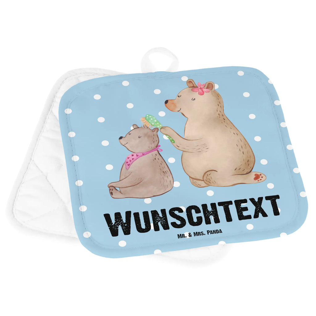 Personalisierte Topflappen Bär mit Kind Topflappen personalisiert, Personalisierte Topfuntersetzer, Personalisierter Ofenhandschuh, Topflappen Set personalisiert, Topflappen mit Namen, Namensaufdruck, Familie, Vatertag, Muttertag, Bruder, Schwester, Mama, Papa, Oma, Opa, Geschenk, Mutti, Mutter