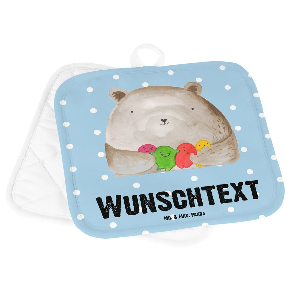 Personalisierte Topflappen Bär Gefühl Topflappen personalisiert, Personalisierte Topfuntersetzer, Personalisierter Ofenhandschuh, Topflappen Set personalisiert, Topflappen mit Namen, Namensaufdruck, Bär, Teddy, Teddybär, Wahnsinn, Verrückt, Durchgedreht