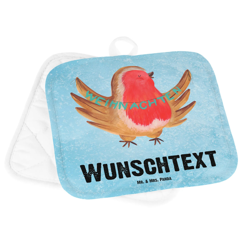 Personalisierte Topflappen Rotkehlchen Weihnachten Topflappen personalisiert, Personalisierte Topfuntersetzer, Personalisierter Ofenhandschuh, Topflappen Set personalisiert, Topflappen mit Namen, Namensaufdruck, Winter, Weihnachten, Weihnachtsdeko, Nikolaus, Advent, Heiligabend, Wintermotiv, Frohe Weihnachten, Weihnachtsmotiv, Weihnachtsgruß, Vogel, xmas