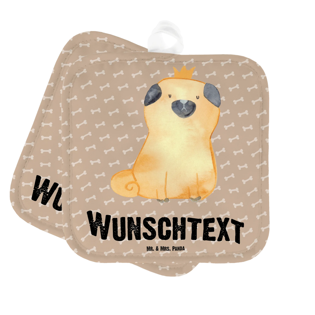 Personalisierte Topflappen Mops Krone Topflappen personalisiert, Personalisierte Topfuntersetzer, Personalisierter Ofenhandschuh, Topflappen Set personalisiert, Topflappen mit Namen, Namensaufdruck, Hund, Hundemotiv, Haustier, Hunderasse, Tierliebhaber, Hundebesitzer, Sprüche, Mops, allergisch, kinderlos, Hausregel, Hundebesitzer. Spruch, lustig