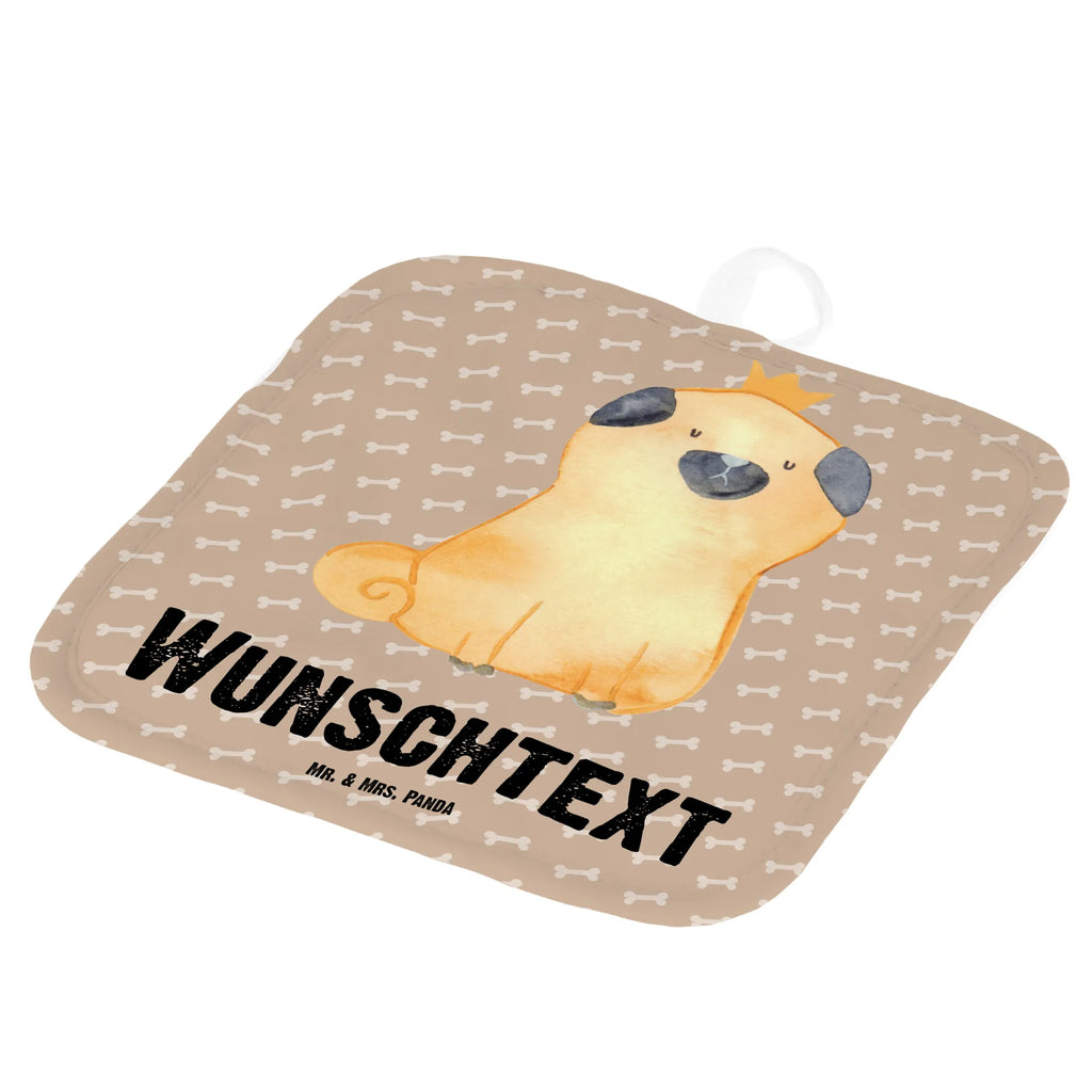 Personalisierte Topflappen Mops Krone Topflappen personalisiert, Personalisierte Topfuntersetzer, Personalisierter Ofenhandschuh, Topflappen Set personalisiert, Topflappen mit Namen, Namensaufdruck, Hund, Hundemotiv, Haustier, Hunderasse, Tierliebhaber, Hundebesitzer, Sprüche, Mops, allergisch, kinderlos, Hausregel, Hundebesitzer. Spruch, lustig