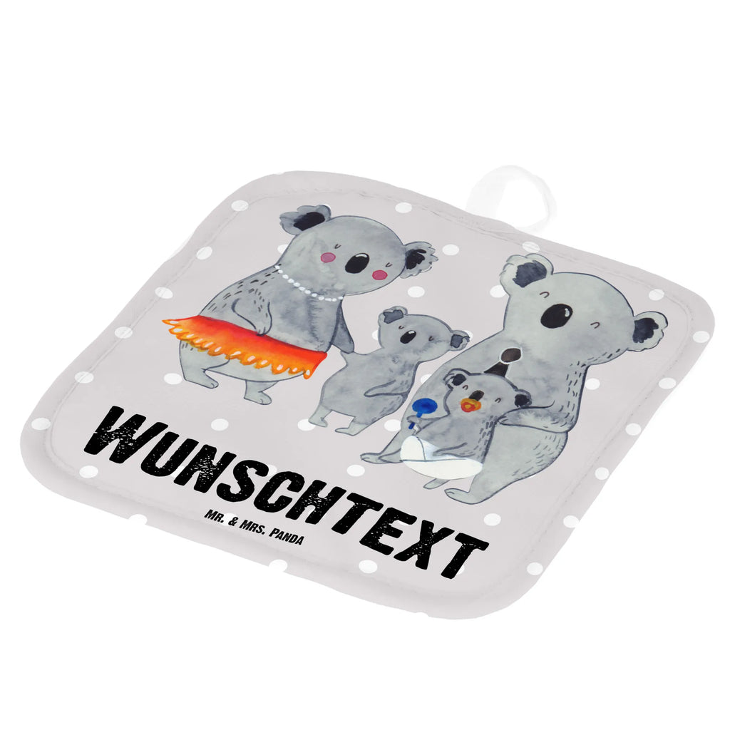 Personalisierte Topflappen Koala Familie Topflappen personalisiert, Personalisierte Topfuntersetzer, Personalisierter Ofenhandschuh, Topflappen Set personalisiert, Topflappen mit Namen, Namensaufdruck, Familie, Vatertag, Muttertag, Bruder, Schwester, Mama, Papa, Oma, Opa, Koala, Koalas, Family, Kinder, Geschwister, Familienleben