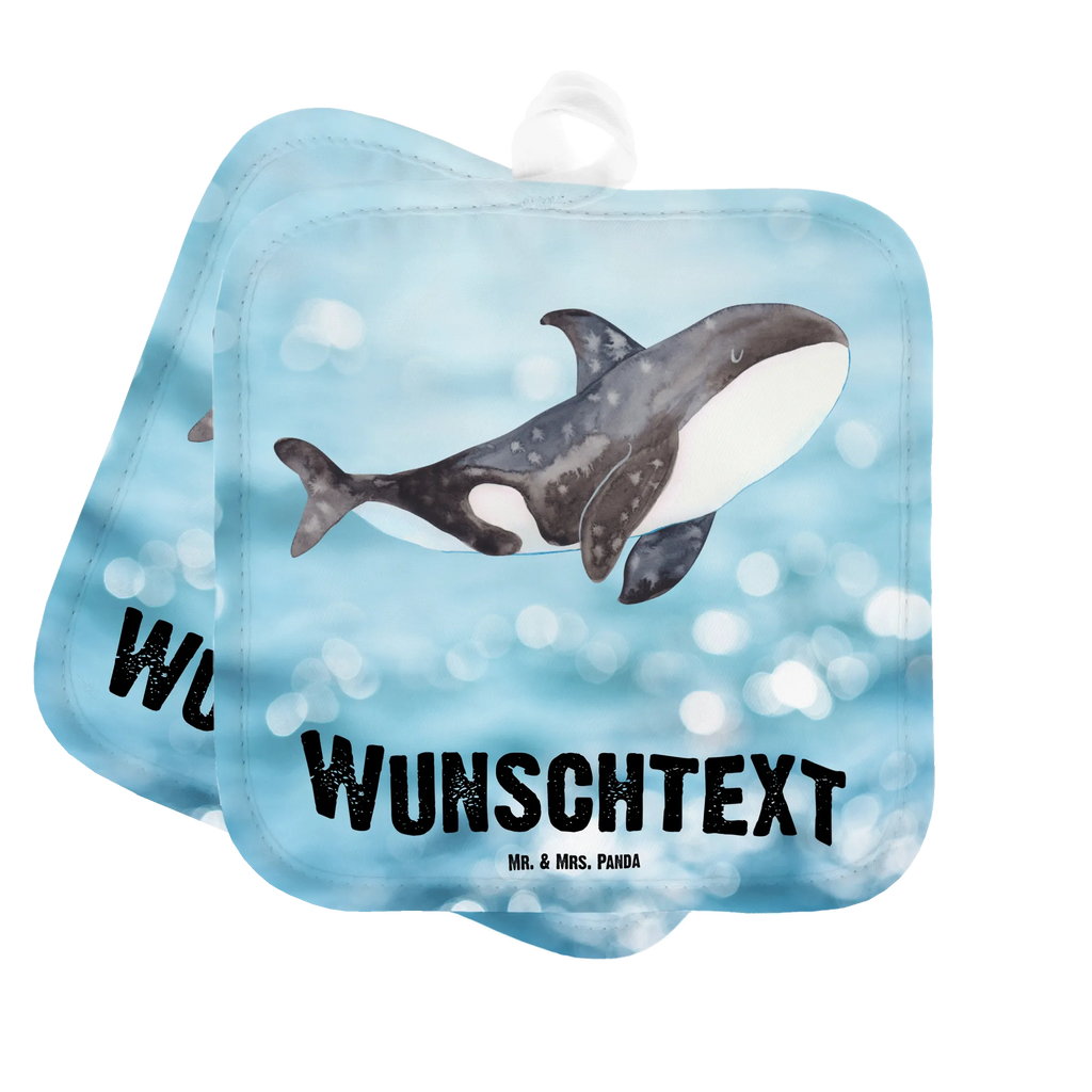 Personalisierte Topflappen Orca Topflappen personalisiert, Personalisierte Topfuntersetzer, Personalisierter Ofenhandschuh, Topflappen Set personalisiert, Topflappen mit Namen, Namensaufdruck, Meerestiere, Meer, Urlaub, Orca, Orcas, Killerwal, Wal, Möglichkeiten, Büro, Arbeit, Motivation, Selbstliebe, Neustart, Startup