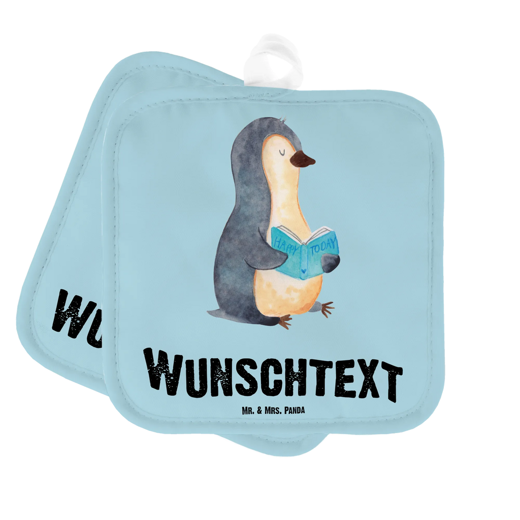 Personalisierte Topflappen Pinguin Buch Topflappen personalisiert, Personalisierte Topfuntersetzer, Personalisierter Ofenhandschuh, Topflappen Set personalisiert, Topflappen mit Namen, Namensaufdruck, Pinguin, Pinguine, Buch, Lesen, Bücherwurm, Nichtstun, Faulenzen, Ferien, Urlaub, Freizeit