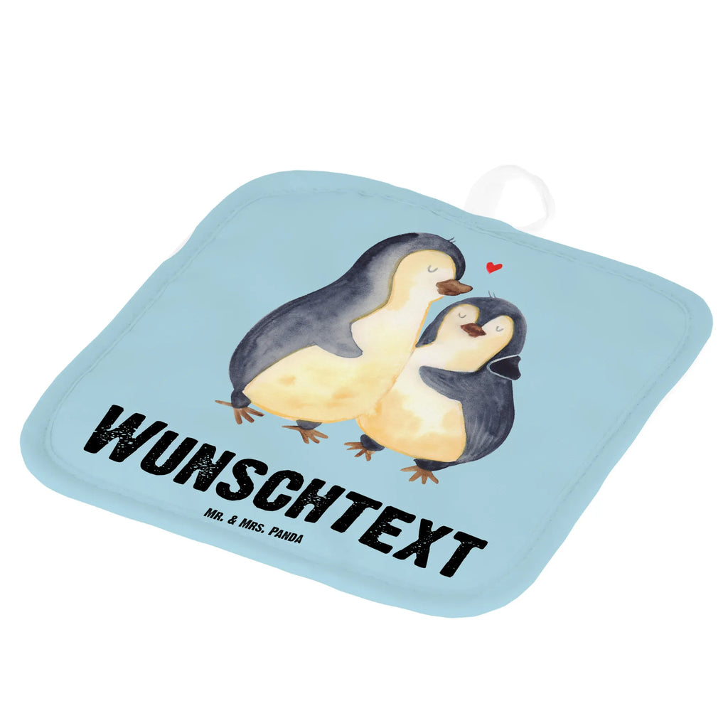 Personalisierte Topflappen Pinguin umarmend Topflappen personalisiert, Personalisierte Topfuntersetzer, Personalisierter Ofenhandschuh, Topflappen Set personalisiert, Topflappen mit Namen, Namensaufdruck, Pinguin, Liebe, Liebespaar, Liebesbeweis, Liebesgeschenk, Verlobung, Jahrestag, Hochzeitstag, Hochzeit, Hochzeitsgeschenk