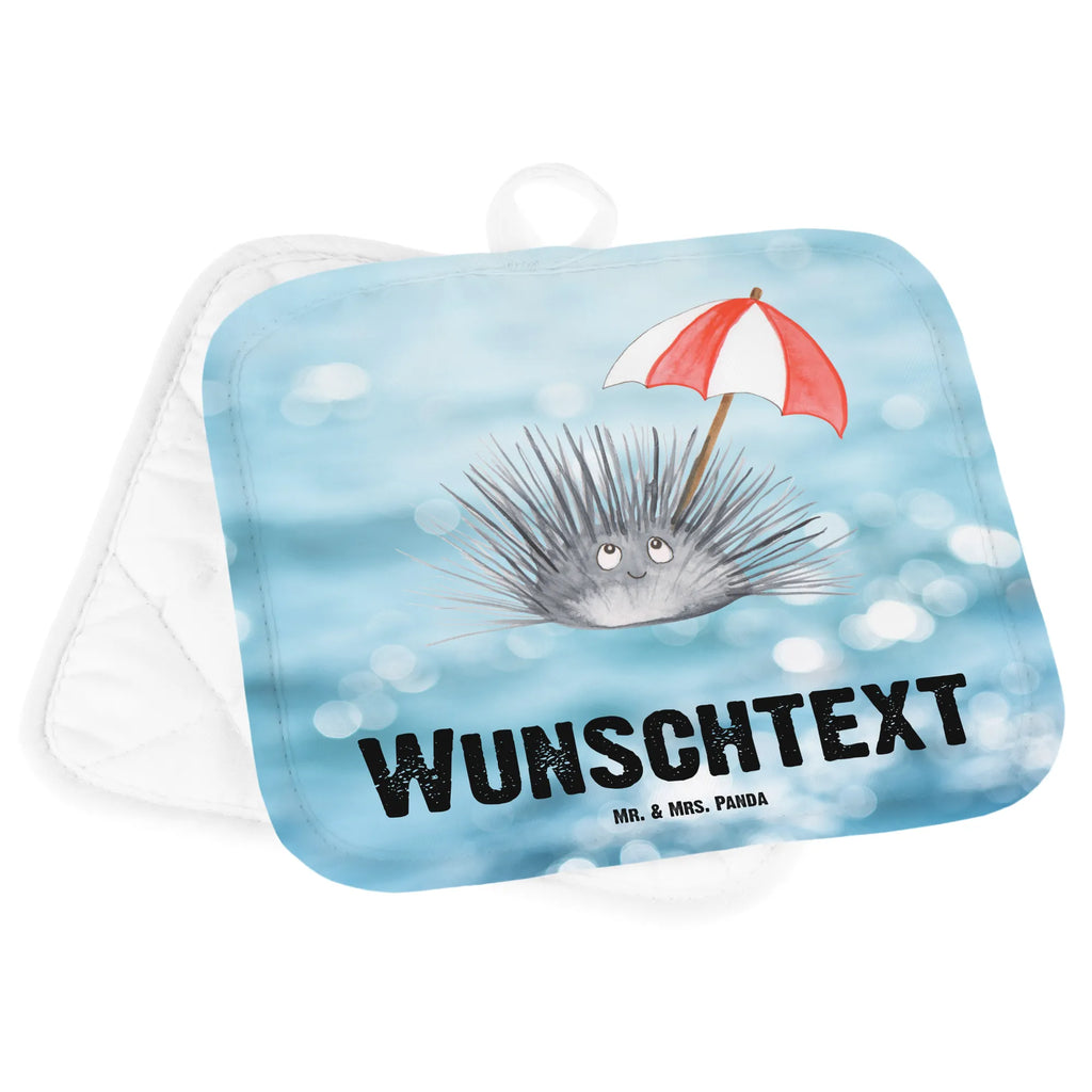 Personalisierte Topflappen Seeigel Topflappen personalisiert, Personalisierte Topfuntersetzer, Personalisierter Ofenhandschuh, Topflappen Set personalisiert, Topflappen mit Namen, Namensaufdruck, Meerestiere, Meer, Urlaub, Seeigel, Achtsamkeit, Selbstakzeptanz, Selbstliebe, Hier und Jetzt, Leben, Lebe