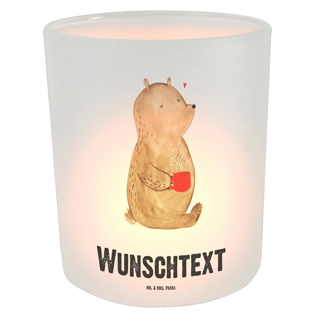 Personalisiertes Windlicht Bär Kaffee Personalisiertes Windlicht, Personalisiertes Windlicht Glas, Personalisiertes Teelichtglas, Personalisierter Teelichthalter, Personalisiertes Kerzenglas, Personalisierte Kerze, Personalisiertes Teelicht, Windlicht mit Namen, Windlicht Glas mit Namen, Teelichtglas mit Namen, Teelichthalter mit Namen, Teelichter mit Namen, Kerzenglas mit Namen, Kerze mit Namen, Teelicht mit Namen, Namenspersonalisierung, Name, selbst gestalten, Wunschtext, Bedrucken, Bär, Teddy, Teddybär, Kaffee, Coffee, Bären, guten Morgen, Morgenroutine, Welt erobern, Welt retten, Motivation