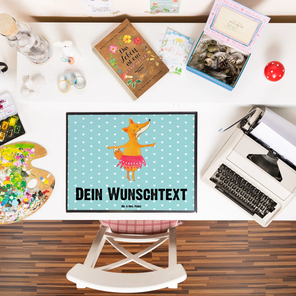 Personalisierte Schreibtischunterlage Fuchs Ballerina Personalisierte Schreibunterlage, Personalisierte Schreibtischauflage, Personalisierte Schreibtisch Unterlagen, Schreibunterlage mit Namen, Schreibtischauflage mit Namen, Schreibtisch Unterlagen mit Namen, Selbst gestalten, Namensaufdruck, Namenspersonalisierung, Fuchs, Fuchs Spruch, Füchse, Füchsin, Ballerina, Ballett, Tänzerin, Tanzen, Party, Einladung, Geburtstag