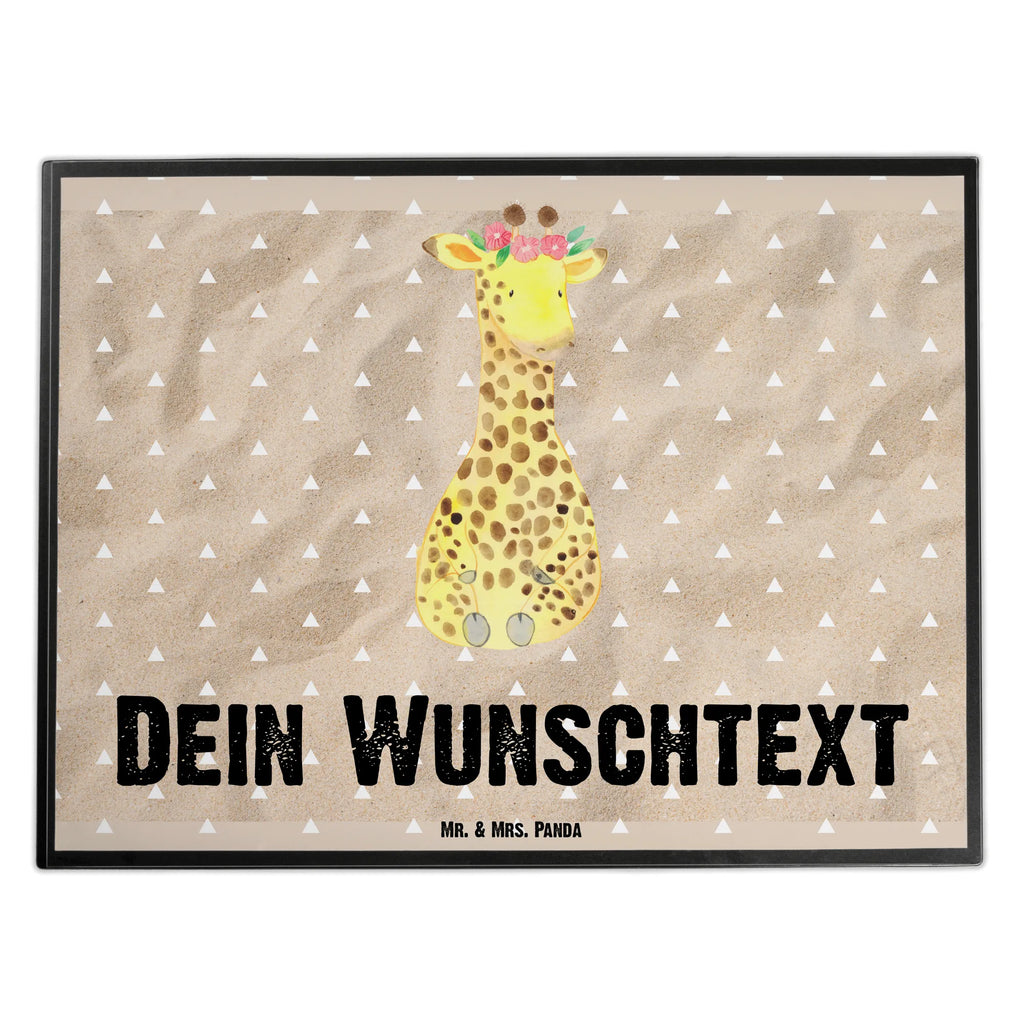 Personalisierte Schreibtischunterlage Giraffe Blumenkranz Personalisierte Schreibunterlage, Personalisierte Schreibtischauflage, Personalisierte Schreibtisch Unterlagen, Schreibunterlage mit Namen, Schreibtischauflage mit Namen, Schreibtisch Unterlagen mit Namen, Selbst gestalten, Namensaufdruck, Namenspersonalisierung, Afrika, Wildtiere, Giraffe, Blumenkranz, Abenteurer, Selbstliebe, Freundin