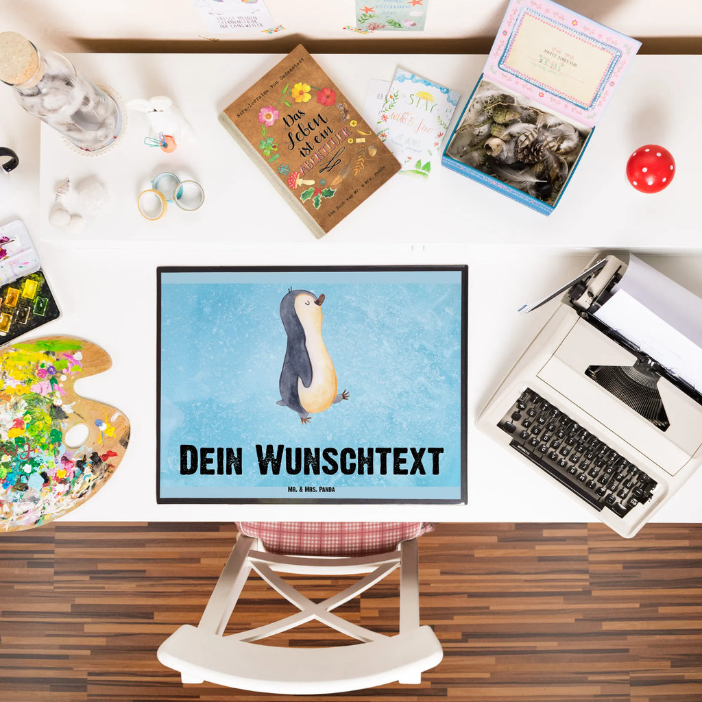 Personalisierte Schreibtischunterlage Pinguin marschierend Personalisierte Schreibunterlage, Personalisierte Schreibtischauflage, Personalisierte Schreibtisch Unterlagen, Schreibunterlage mit Namen, Schreibtischauflage mit Namen, Schreibtisch Unterlagen mit Namen, Selbst gestalten, Namensaufdruck, Namenspersonalisierung, Pinguin, Pinguine, Frühaufsteher, Langschläfer, Bruder, Schwester, Familie