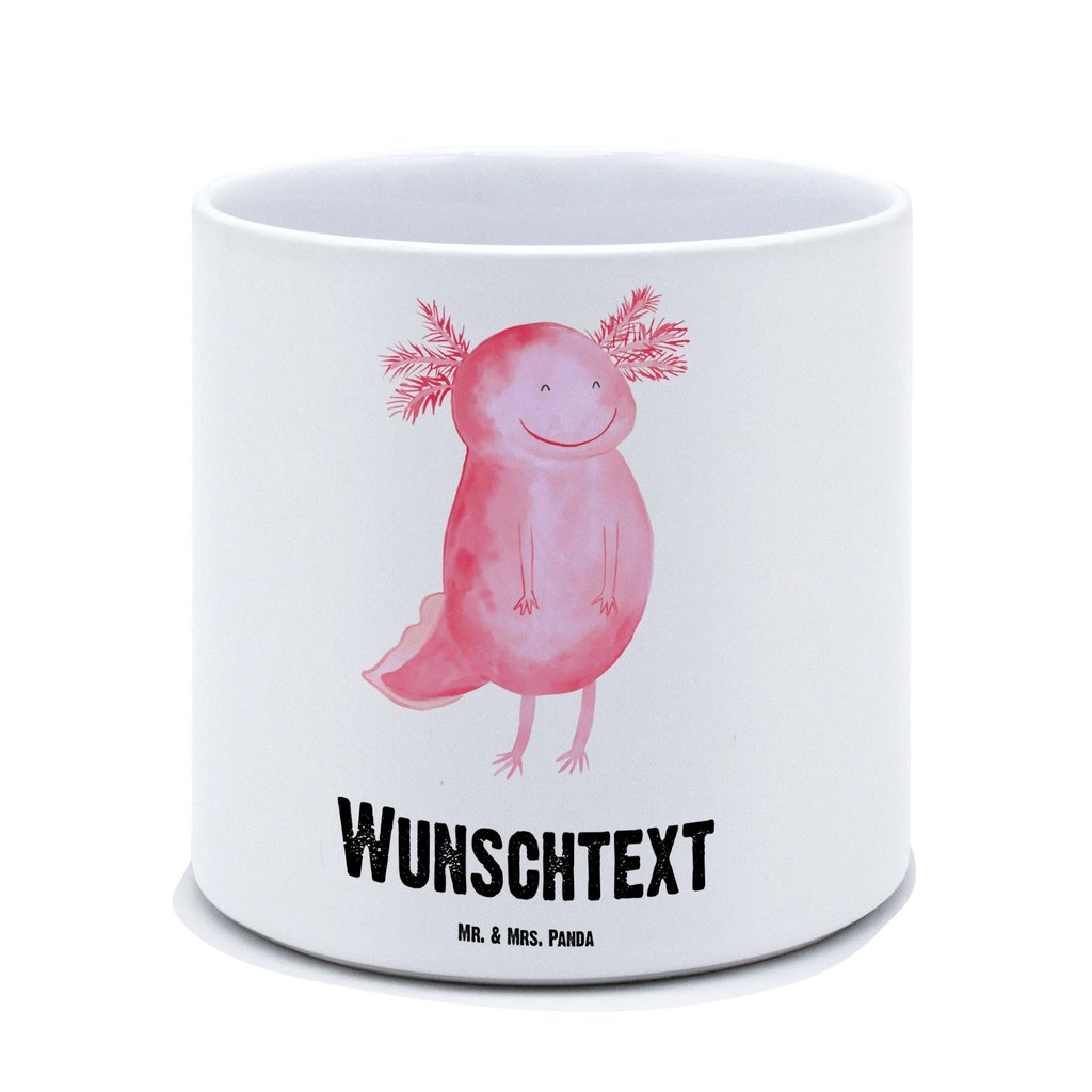 Personalisierter XL Blumentopf Axolotl glücklich Personalisierter Blumentopf, Personalisierter Übertopf, Personalisierter Pflanztopf, Personalisierter Keramiktopf, Personalisierter Kräutertopf, Personalisierter Topf, Personalisierter Pflanzkübel, Personalisierter Blumenübertopf, Axolotl, Molch, Axolot, Schwanzlurch, Lurch, Lurche, Motivation, gute Laune