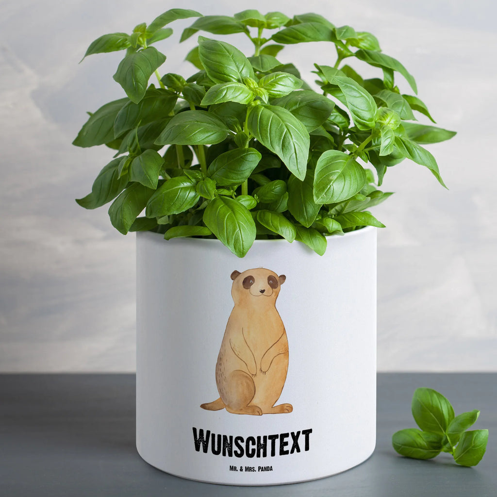 Personalisierter XL Blumentopf Erdmännchen Personalisierter Blumentopf, Personalisierter Übertopf, Personalisierter Pflanztopf, Personalisierter Keramiktopf, Personalisierter Kräutertopf, Personalisierter Topf, Personalisierter Pflanzkübel, Personalisierter Blumenübertopf, Afrika, Wildtiere, Erdmännchen, Reisen, Spruch, Weltreise, Afrikareise, Roadtrip, Traveling