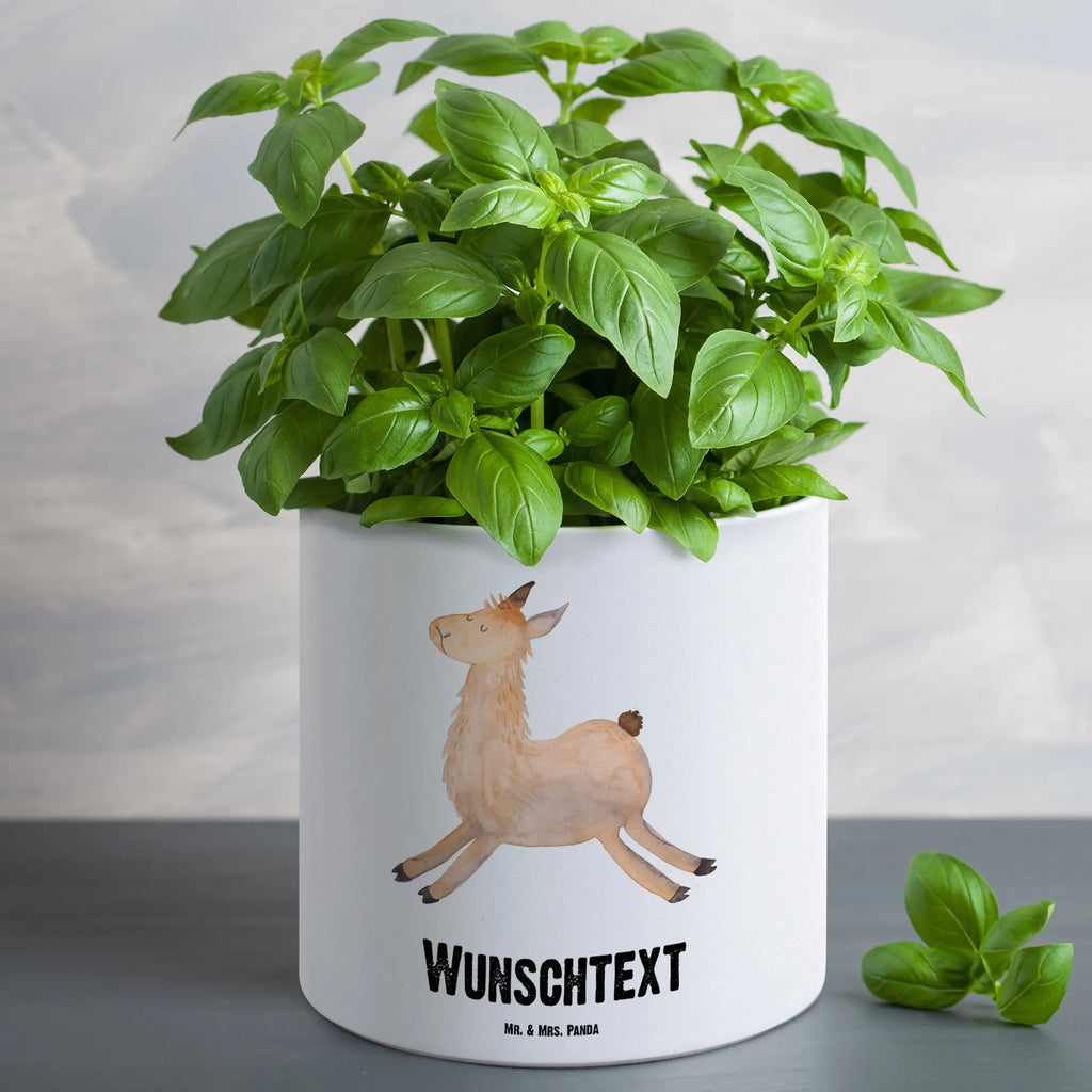 Personalisierter XL Blumentopf Lama springend Personalisierter Blumentopf, Personalisierter Übertopf, Personalisierter Pflanztopf, Personalisierter Keramiktopf, Personalisierter Kräutertopf, Personalisierter Topf, Personalisierter Pflanzkübel, Personalisierter Blumenübertopf, Lama, Alpaka, Lamas, Lieblingstag, Happy day, fröhlich, Glück, Freundin, Liebeskummer, Neustart, guten Morgen, Start, Prüfung, Abitur