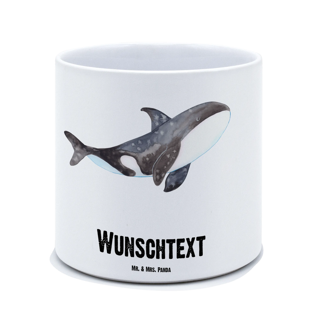 Personalisierter XL Blumentopf Orca Personalisierter Blumentopf, Personalisierter Übertopf, Personalisierter Pflanztopf, Personalisierter Keramiktopf, Personalisierter Kräutertopf, Personalisierter Topf, Personalisierter Pflanzkübel, Personalisierter Blumenübertopf, Meerestiere, Meer, Urlaub, Orca, Orcas, Killerwal, Wal, Möglichkeiten, Büro, Arbeit, Motivation, Selbstliebe, Neustart, Startup