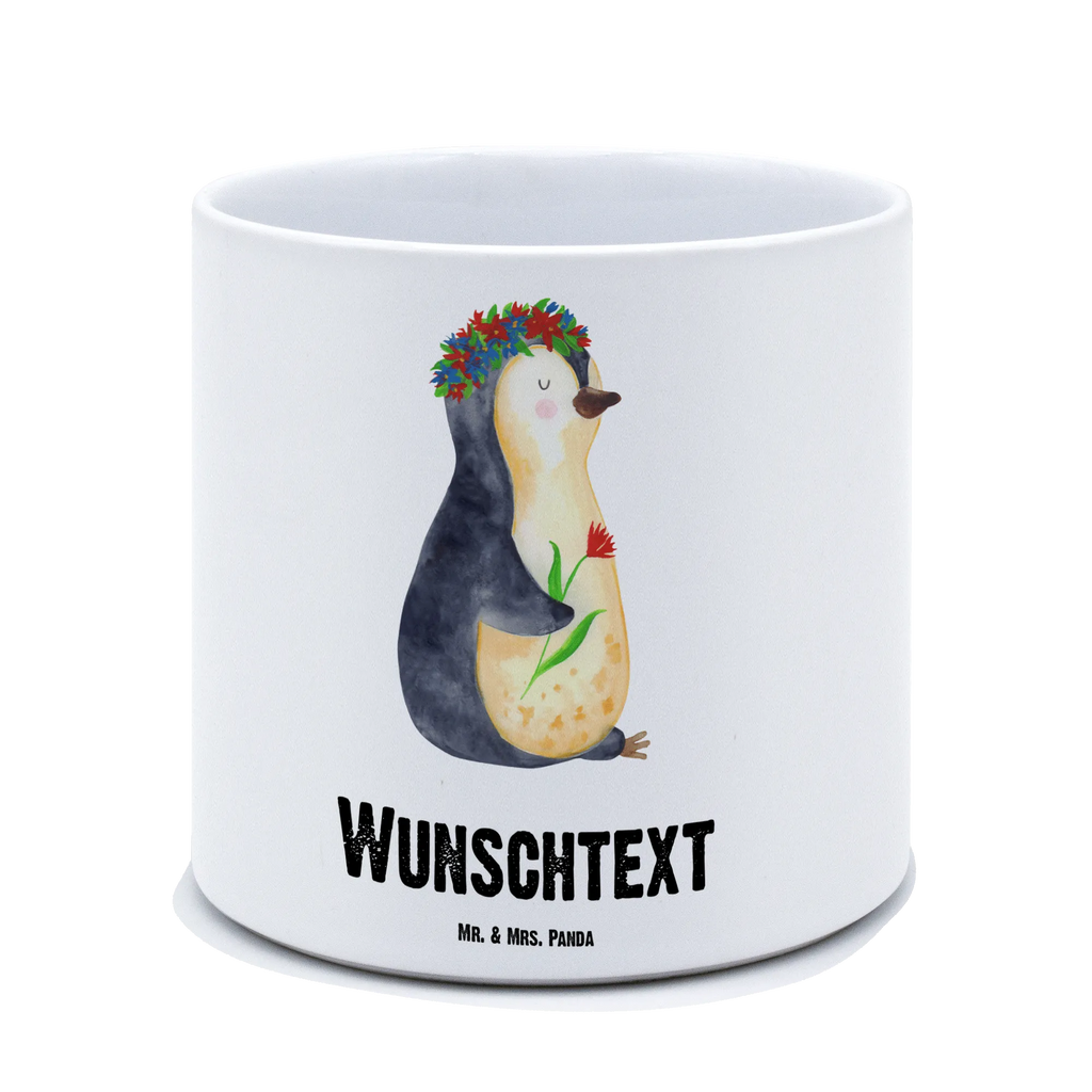 Personalisierter XL Blumentopf Pinguin Blumenkranz Personalisierter Blumentopf, Personalisierter Übertopf, Personalisierter Pflanztopf, Personalisierter Keramiktopf, Personalisierter Kräutertopf, Personalisierter Topf, Personalisierter Pflanzkübel, Personalisierter Blumenübertopf, Pinguin, Pinguine, Blumenkranz, Universum, Leben, Wünsche, Ziele, Lebensziele, Motivation, Lebenslust, Liebeskummer, Geschenkidee