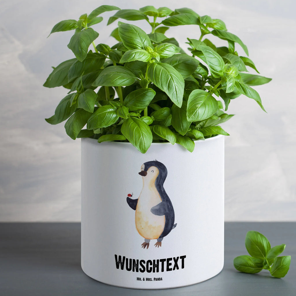 Personalisierter XL Blumentopf Pinguin Marienkäfer Personalisierter Blumentopf, Personalisierter Übertopf, Personalisierter Pflanztopf, Personalisierter Keramiktopf, Personalisierter Kräutertopf, Personalisierter Topf, Personalisierter Pflanzkübel, Personalisierter Blumenübertopf, Pinguin, Pinguine, Marienkäfer, Liebe, Wunder, Glück, Freude, Lebensfreude