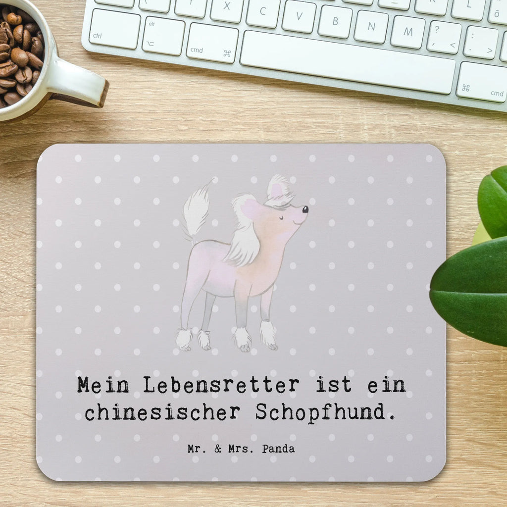 Mauspad Chinesischer Schopfhund Lebensretter Mousepad, Computer zubehör, Büroausstattung, PC Zubehör, Arbeitszimmer, Mauspad, Einzigartiges Mauspad, Designer Mauspad, Mausunterlage, Mauspad Büro, Hund, Hunderasse, Rassehund, Hundebesitzer, Geschenk, Tierfreund, Schenken, Welpe, Chinesischer Schopfhund, Chinese Crested Dog