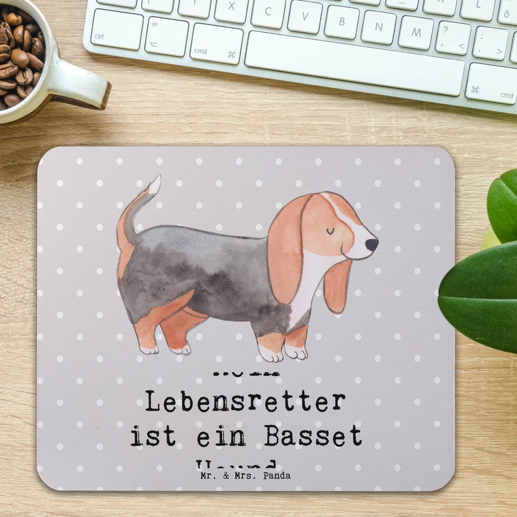 Mauspad Basset Hound Lebensretter Mousepad, Computer zubehör, Büroausstattung, PC Zubehör, Arbeitszimmer, Mauspad, Einzigartiges Mauspad, Designer Mauspad, Mausunterlage, Mauspad Büro, Hund, Hunderasse, Rassehund, Hundebesitzer, Geschenk, Tierfreund, Schenken, Welpe, Basset Hound, Basset