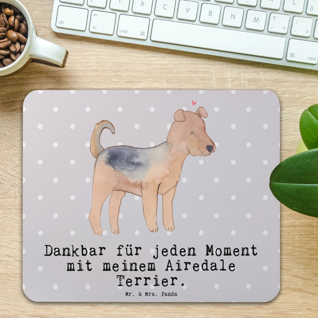 Mauspad Airedale Terrier Moment Mousepad, Computer zubehör, Büroausstattung, PC Zubehör, Arbeitszimmer, Mauspad, Einzigartiges Mauspad, Designer Mauspad, Mausunterlage, Mauspad Büro, Hund, Hunderasse, Rassehund, Hundebesitzer, Geschenk, Tierfreund, Schenken, Welpe, Airedale Terrier