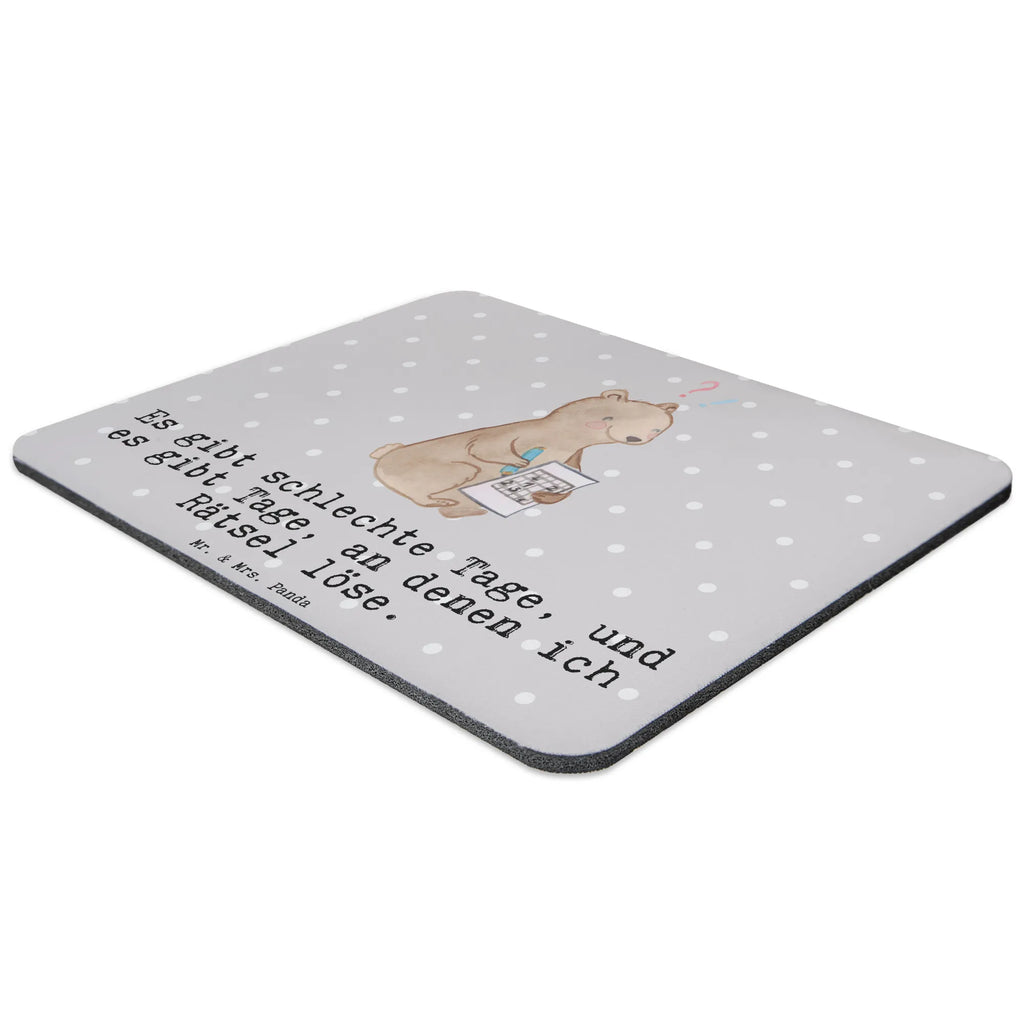 Mauspad Bär Rätsel lösen Mousepad, Computer zubehör, Büroausstattung, PC Zubehör, Arbeitszimmer, Mauspad, Einzigartiges Mauspad, Designer Mauspad, Mausunterlage, Mauspad Büro, Geschenk, Sport, Sportart, Hobby, Schenken, Danke, Dankeschön, Auszeichnung, Gewinn, Sportler, Rätsel lösen, Kreuzworträtsel lösen, Knobeln, Gedächtnistraining, Gedächtnissport