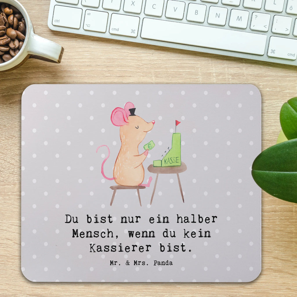 Mauspad Kassierer mit Herz Mousepad, Computer zubehör, Büroausstattung, PC Zubehör, Arbeitszimmer, Mauspad, Einzigartiges Mauspad, Designer Mauspad, Mausunterlage, Mauspad Büro, Beruf, Ausbildung, Jubiläum, Abschied, Rente, Kollege, Kollegin, Geschenk, Schenken, Arbeitskollege, Mitarbeiter, Firma, Danke, Dankeschön, Kassierer, Kassenwart, Mitarbeiter Kasse