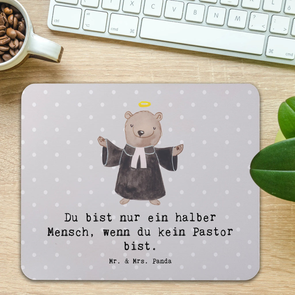 Mauspad Pastor mit Herz Mousepad, Computer zubehör, Büroausstattung, PC Zubehör, Arbeitszimmer, Mauspad, Einzigartiges Mauspad, Designer Mauspad, Mausunterlage, Mauspad Büro, Beruf, Ausbildung, Jubiläum, Abschied, Rente, Kollege, Kollegin, Geschenk, Schenken, Arbeitskollege, Mitarbeiter, Firma, Danke, Dankeschön, Pastor, Diener Gottes<br />Geistlicher, Pfarrer, Prediger<br />Priester, Theologe, Kirche