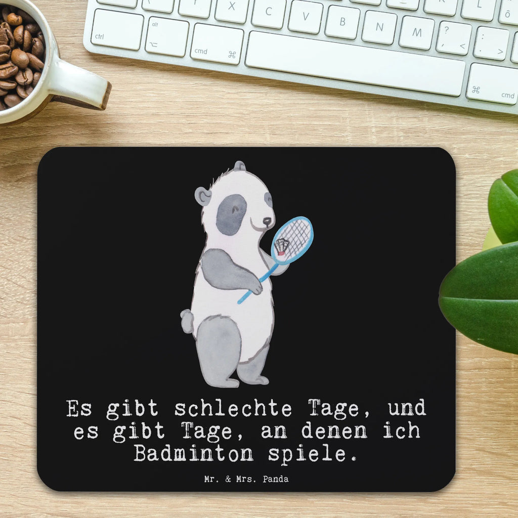 Mauspad Panda Badminton Mousepad, Computer zubehör, Büroausstattung, PC Zubehör, Arbeitszimmer, Mauspad, Einzigartiges Mauspad, Designer Mauspad, Mausunterlage, Mauspad Büro, Geschenk, Sport, Sportart, Hobby, Schenken, Danke, Dankeschön, Auszeichnung, Gewinn, Sportler, Badminton, Badminton spielen