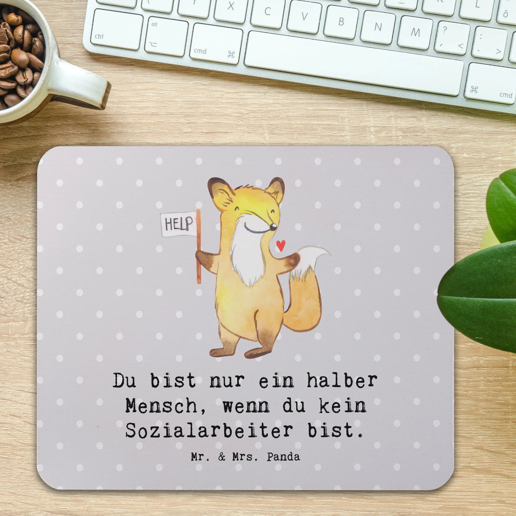 Mauspad Sozialarbeiter mit Herz Mousepad, Computer zubehör, Büroausstattung, PC Zubehör, Arbeitszimmer, Mauspad, Einzigartiges Mauspad, Designer Mauspad, Mausunterlage, Mauspad Büro, Beruf, Ausbildung, Jubiläum, Abschied, Rente, Kollege, Kollegin, Geschenk, Schenken, Arbeitskollege, Mitarbeiter, Firma, Danke, Dankeschön