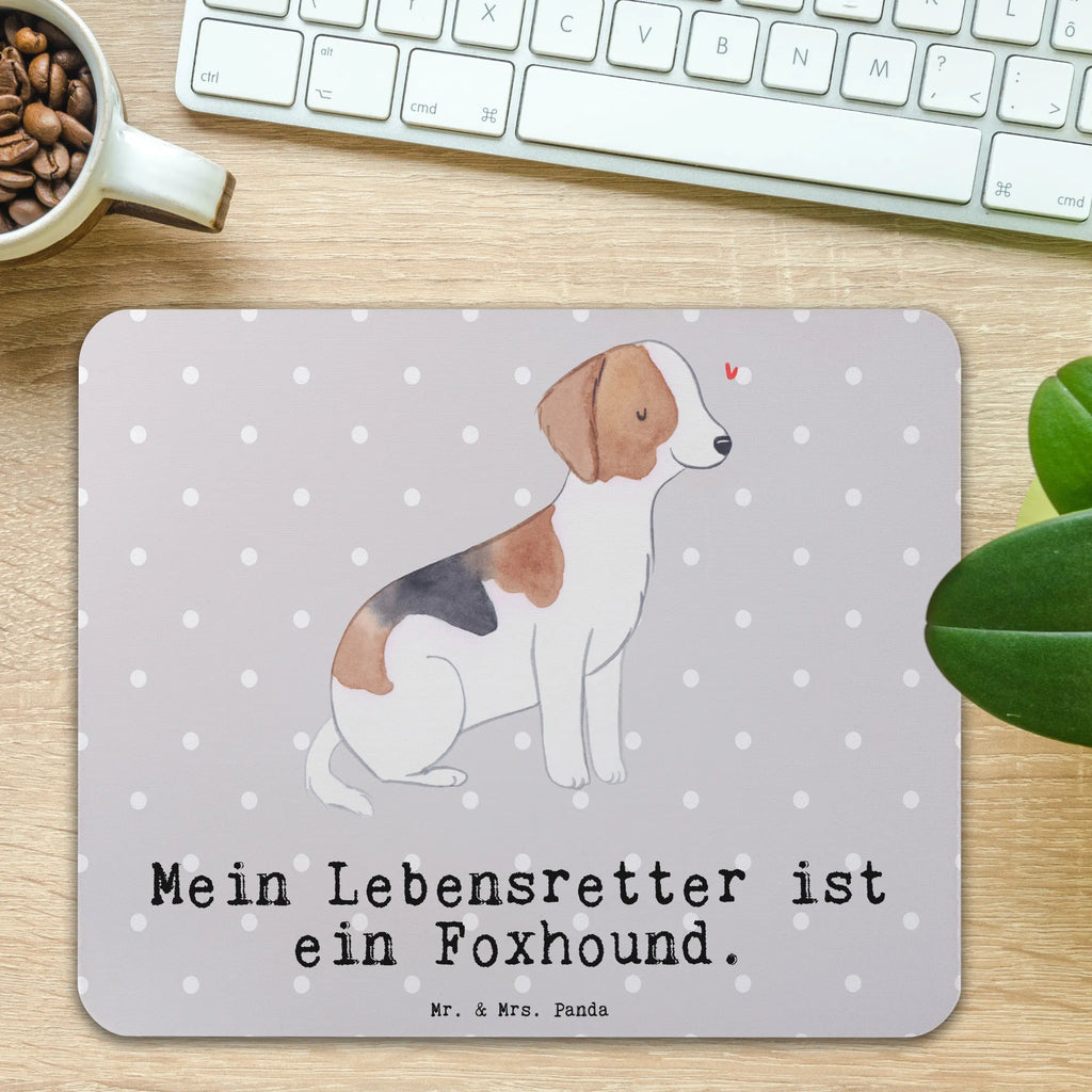 Mauspad Foxhound Lebensretter Mousepad, Computer zubehör, Büroausstattung, PC Zubehör, Arbeitszimmer, Mauspad, Einzigartiges Mauspad, Designer Mauspad, Mausunterlage, Mauspad Büro, Hund, Hunderasse, Rassehund, Hundebesitzer, Geschenk, Tierfreund, Schenken, Welpe, Foxhound, Jagdhund, Laufhund