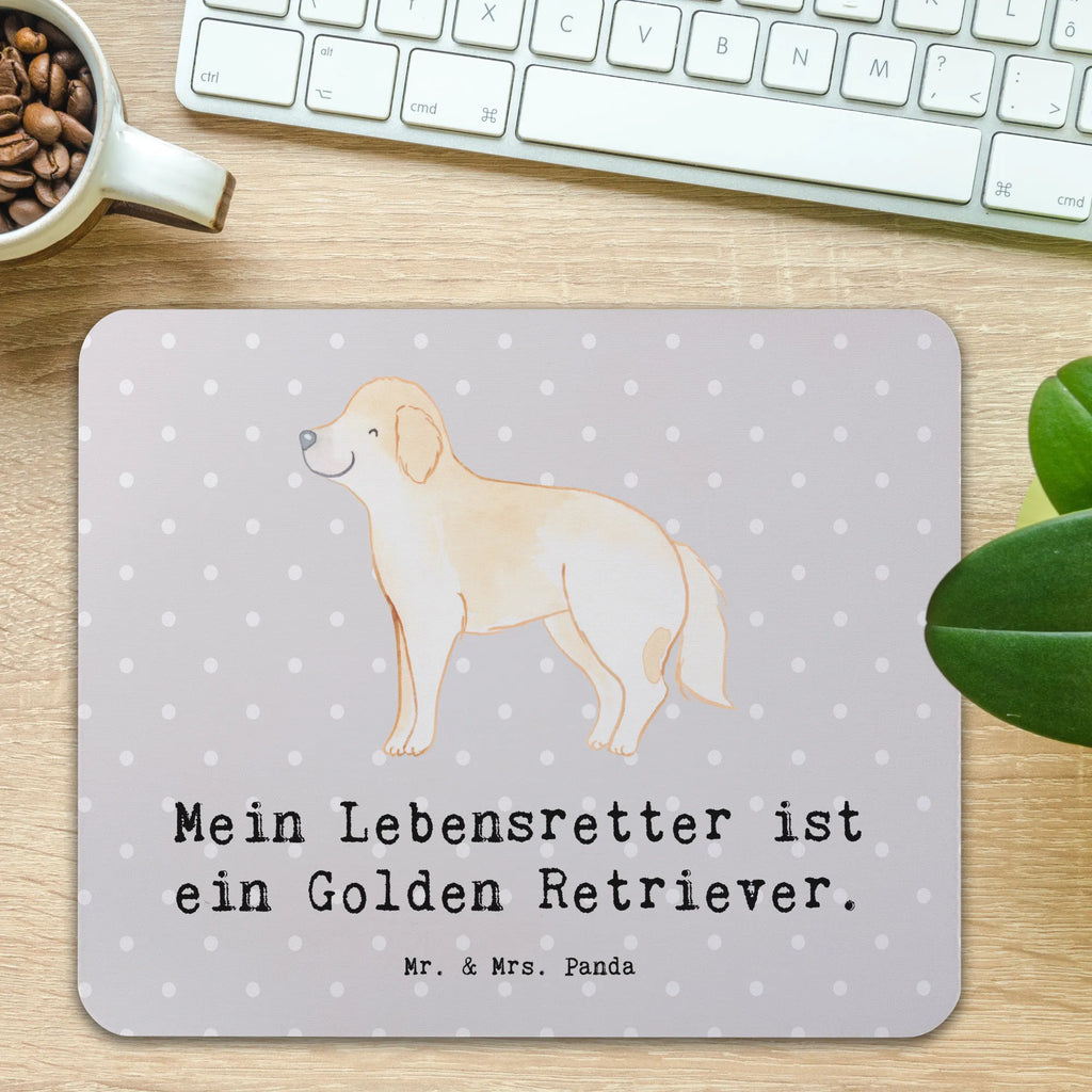 Mauspad Golden Retriever Lebensretter Mousepad, Computer zubehör, Büroausstattung, PC Zubehör, Arbeitszimmer, Mauspad, Einzigartiges Mauspad, Designer Mauspad, Mausunterlage, Mauspad Büro, Hund, Hunderasse, Rassehund, Hundebesitzer, Geschenk, Tierfreund, Schenken, Welpe, Golden Retriever, Goldie Hund