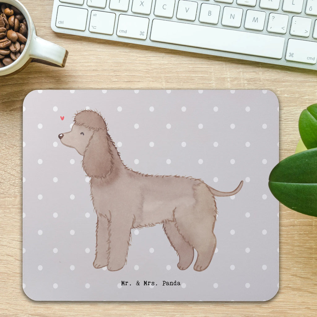 Mauspad Irish Water Spaniel Lebensretter Mousepad, Computer zubehör, Büroausstattung, PC Zubehör, Arbeitszimmer, Mauspad, Einzigartiges Mauspad, Designer Mauspad, Mausunterlage, Mauspad Büro, Hund, Hunderasse, Rassehund, Hundebesitzer, Geschenk, Tierfreund, Schenken, Welpe, Irish Water Spaniel, Jagdhund