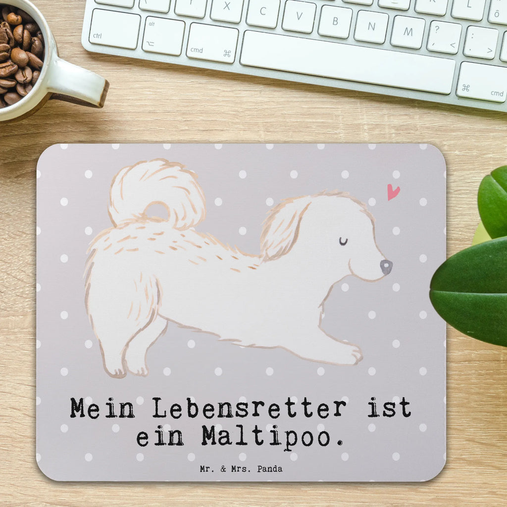 Mauspad Maltipoo Lebensretter Mousepad, Computer zubehör, Büroausstattung, PC Zubehör, Arbeitszimmer, Mauspad, Einzigartiges Mauspad, Designer Mauspad, Mausunterlage, Mauspad Büro, Hund, Hunderasse, Rassehund, Hundebesitzer, Geschenk, Tierfreund, Schenken, Welpe, Maltipoo, Kreuzung, Mischling