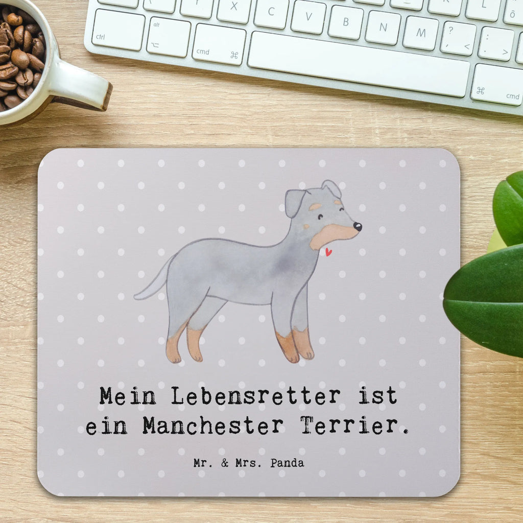 Mauspad Manchester Terrier Lebensretter Mousepad, Computer zubehör, Büroausstattung, PC Zubehör, Arbeitszimmer, Mauspad, Einzigartiges Mauspad, Designer Mauspad, Mausunterlage, Mauspad Büro, Hund, Hunderasse, Rassehund, Hundebesitzer, Geschenk, Tierfreund, Schenken, Welpe, Manchester Terrier