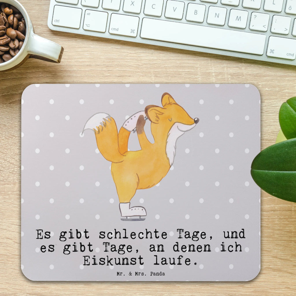 Mauspad Fuchs Eiskunstläufer Mousepad, Computer zubehör, Büroausstattung, PC Zubehör, Arbeitszimmer, Mauspad, Einzigartiges Mauspad, Designer Mauspad, Mausunterlage, Mauspad Büro, Geschenk, Sport, Sportart, Hobby, Schenken, Danke, Dankeschön, Auszeichnung, Gewinn, Sportler, Eiskunstläufer, Eiskunstläuferin, Eiskunst