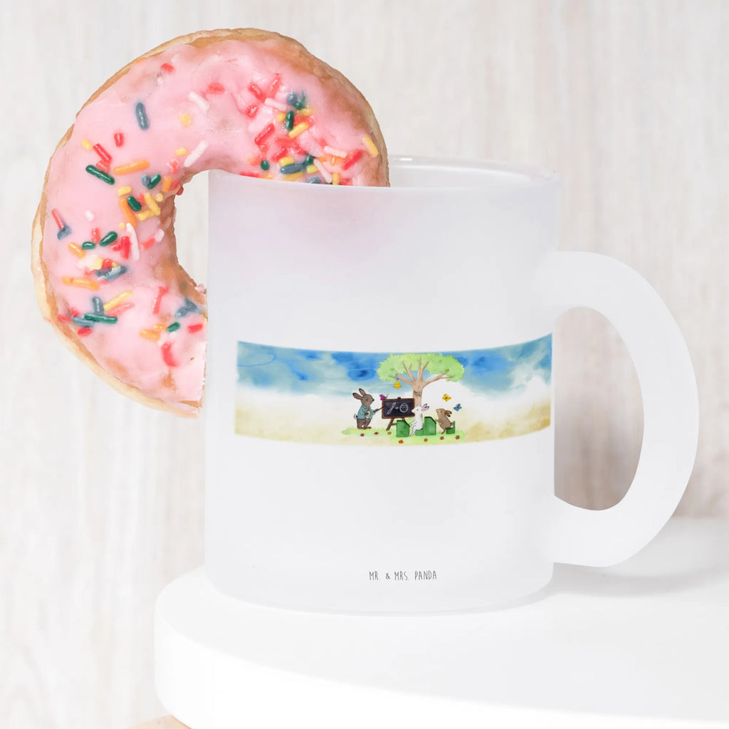 Teetasse Osterhasenschule Teetasse, Teeglas, Teebecher, Tasse mit Henkel, Tasse, Glas Teetasse, Teetasse aus Glas, Ostern, Osterhase, Ostergeschenke, Osternest, Osterdeko, Geschenke zu Ostern, Ostern Geschenk, Ostergeschenke Kinder, Ostern Kinder