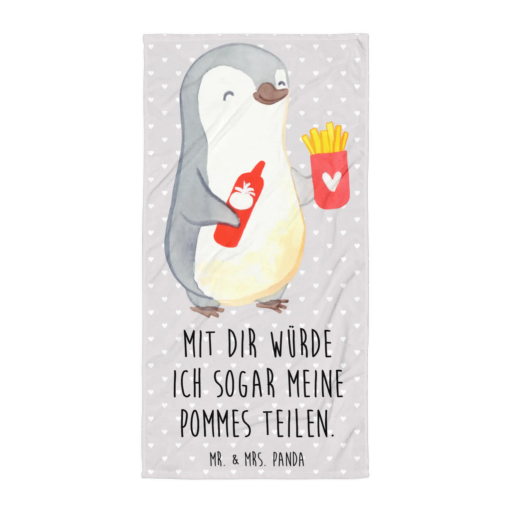 XL Badehandtuch Pinguin Pommes Muster Handtuch, Badetuch, Duschtuch, Strandtuch, Saunatuch, Liebe, Partner, Freund, Freundin, Ehemann, Ehefrau, Heiraten, Verlobung, Heiratsantrag, Liebesgeschenk, Jahrestag, Hocheitstag, Valentinstag, Geschenk für Frauen, Hochzeitstag, Mitbringsel, Geschenk für Freundin, Geschenk für Partner, Liebesbeweis, für Männer, für Ehemann