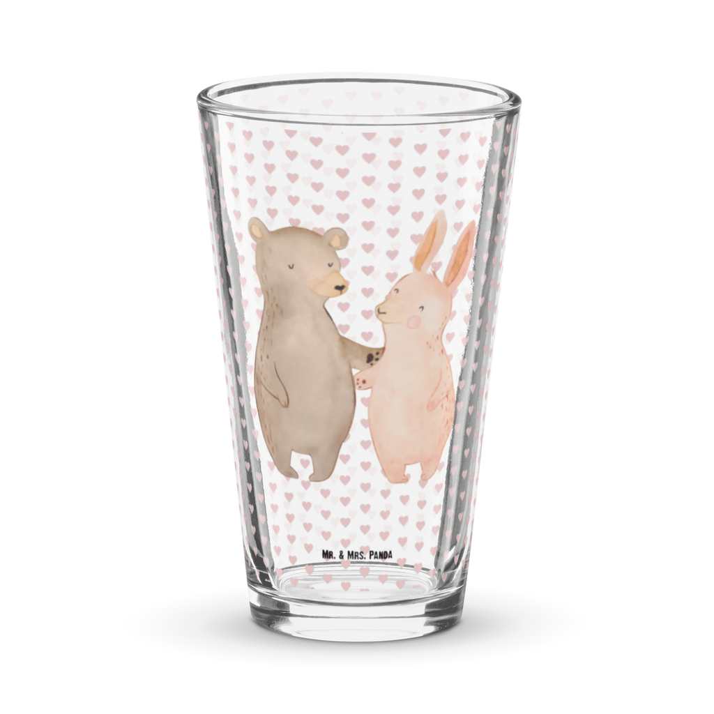 Premium Trinkglas Bär Hase Umarmen Trinkglas, Glas, Pint Glas, Bierglas, Cocktail Glas, Wasserglas, Liebe, Partner, Freund, Freundin, Ehemann, Ehefrau, Heiraten, Verlobung, Heiratsantrag, Liebesgeschenk, Jahrestag, Hocheitstag, Freunde, bester Freund, Hase, Bär, Bärchen, best friends