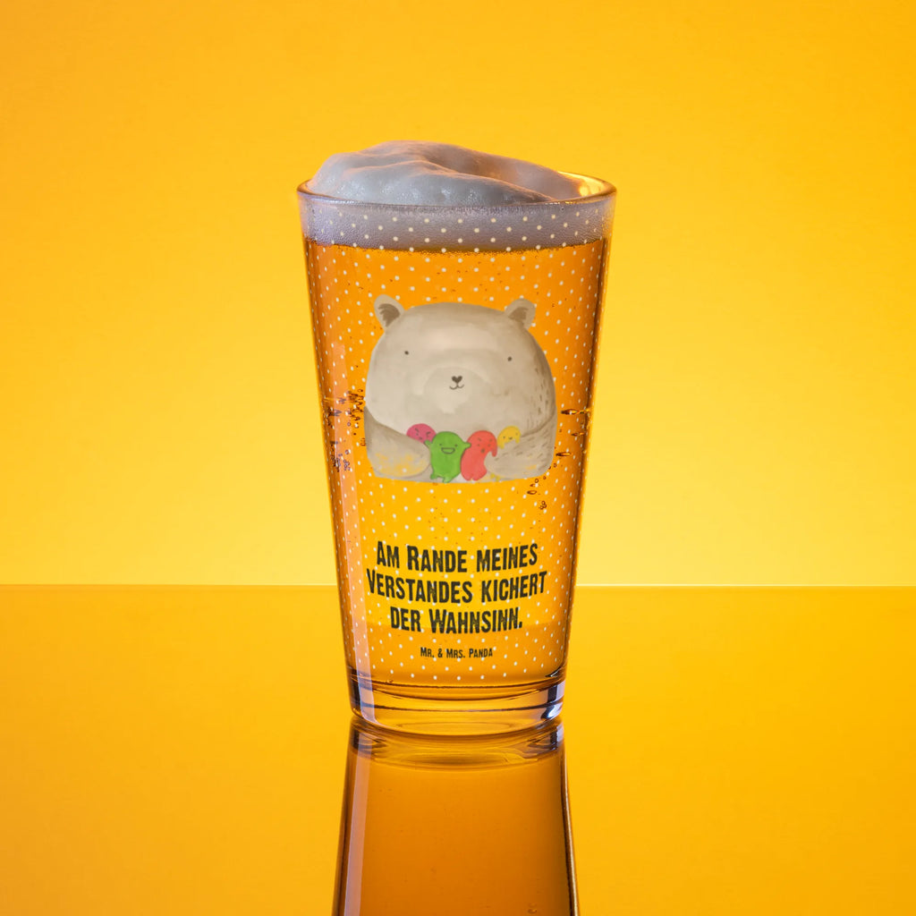 Premium Trinkglas Bär Gefühl Trinkglas, Glas, Pint Glas, Bierglas, Cocktail Glas, Wasserglas, Bär, Teddy, Teddybär, Wahnsinn, Verrückt, Durchgedreht