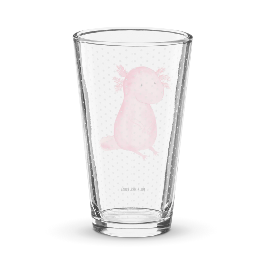 Premium Trinkglas Axolotl Trinkglas, Glas, Pint Glas, Bierglas, Cocktail Glas, Wasserglas, Axolotl, Molch, Axolot, vergnügt, fröhlich, zufrieden, Lebensstil, Weisheit, Lebensweisheit, Liebe, Freundin